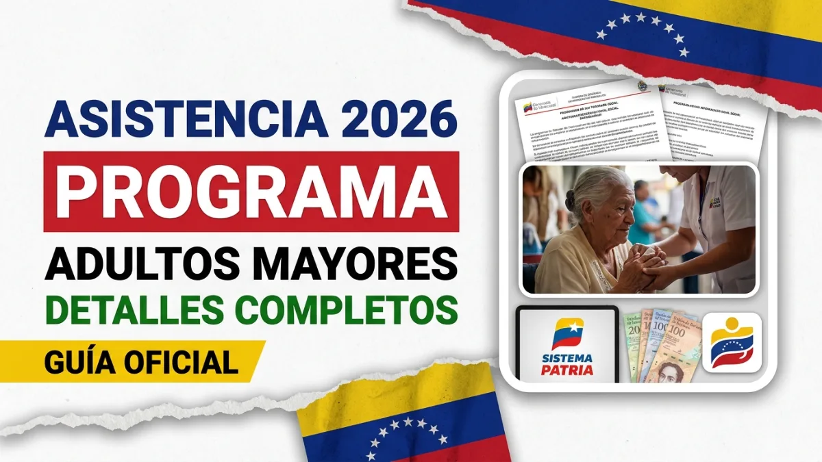 Programa de asistencia para adultos mayores en Venezuela 2026 – Detalles completos